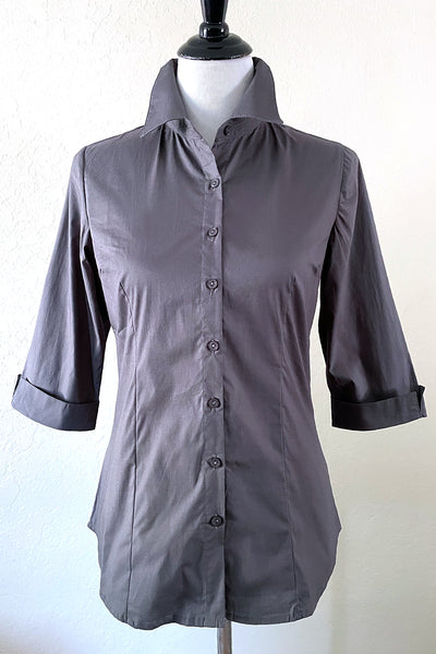 The Quintessential Blouse in Charcoal