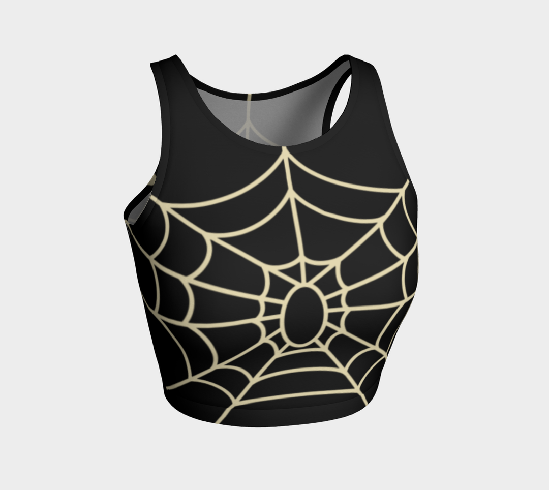 Goth Ghoul Summer Spiderweb Crop Top