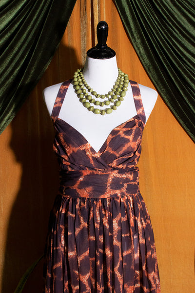 Majestic Maxi Dress in Giraffe Print