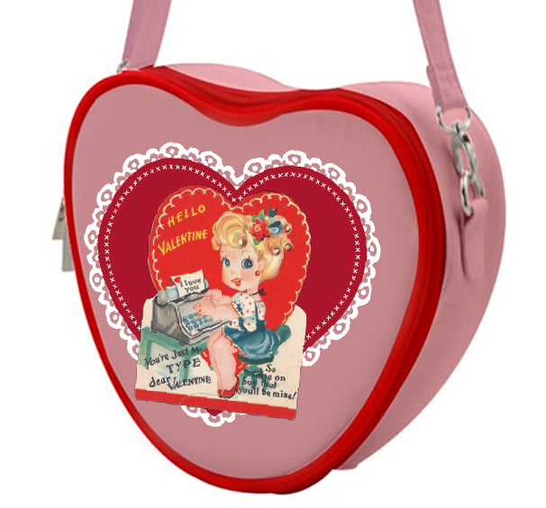 You're Just My Type Heart Purse