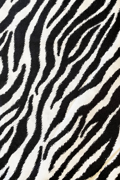 Large Zebra Print Cotton Fabric by the yard