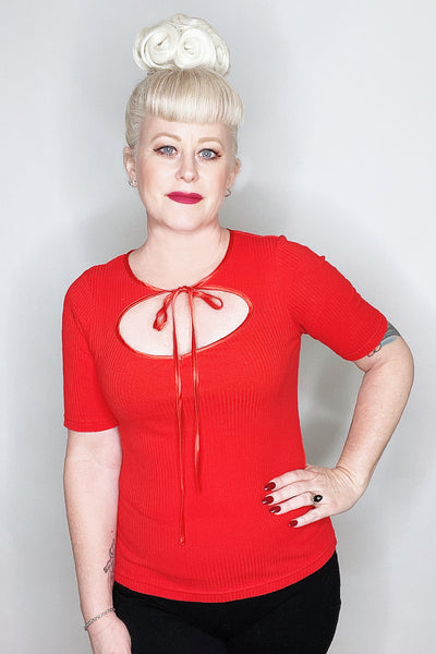 Evelyn Top Red - FINAL SALE