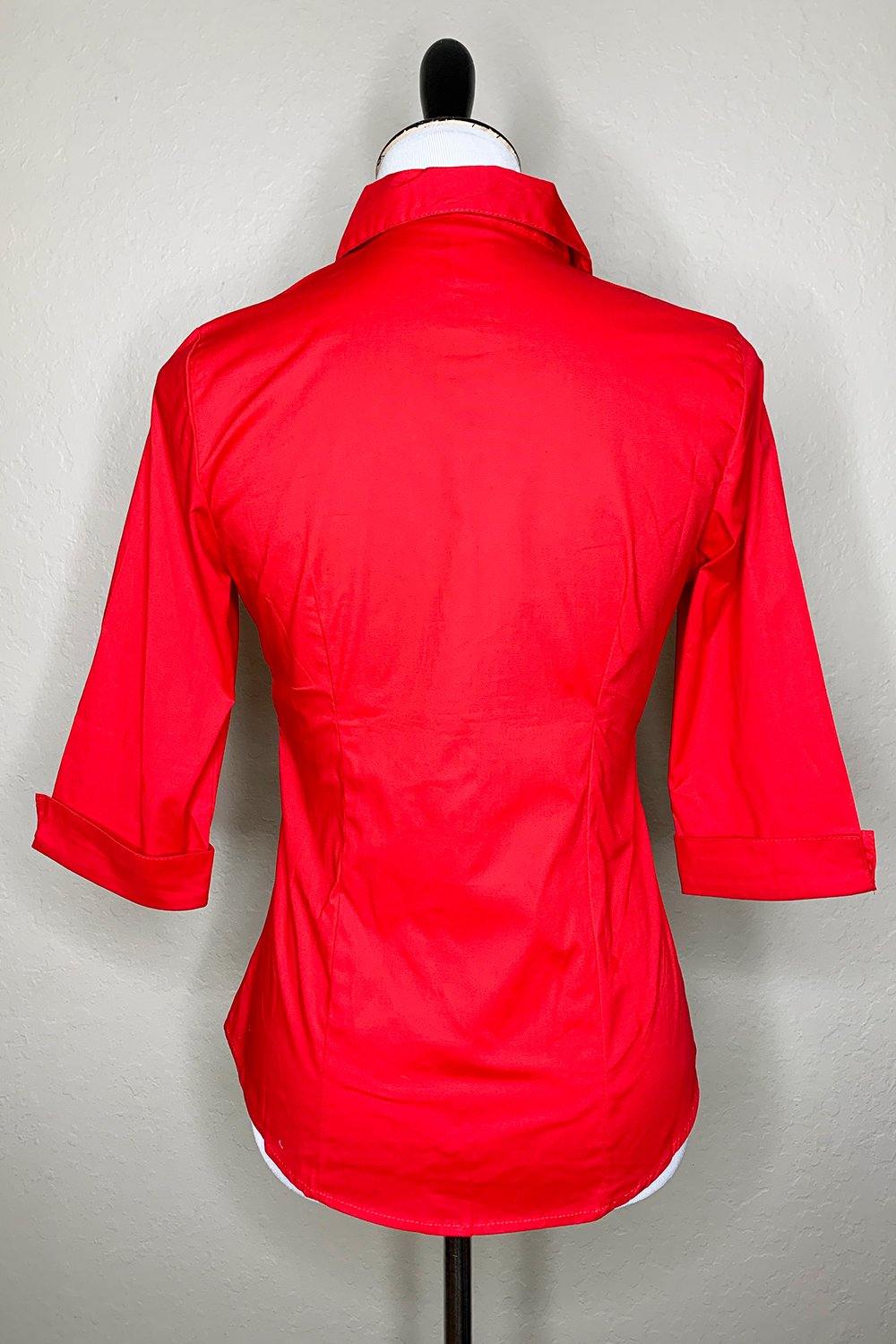 The Quintessential Blouse in Red - The Oblong Box Shop