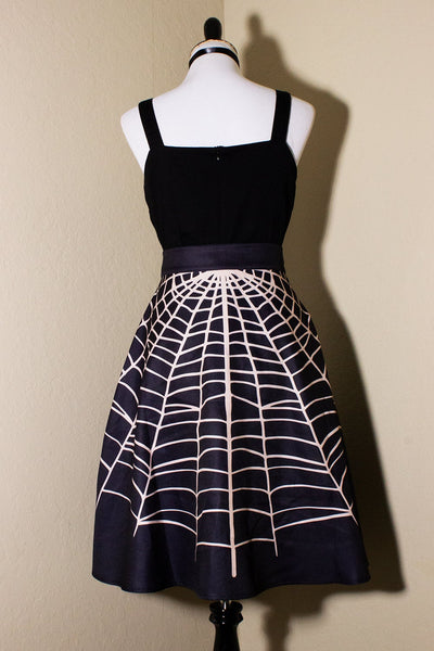 Glamour Ghoul Spiderweb  Skirt