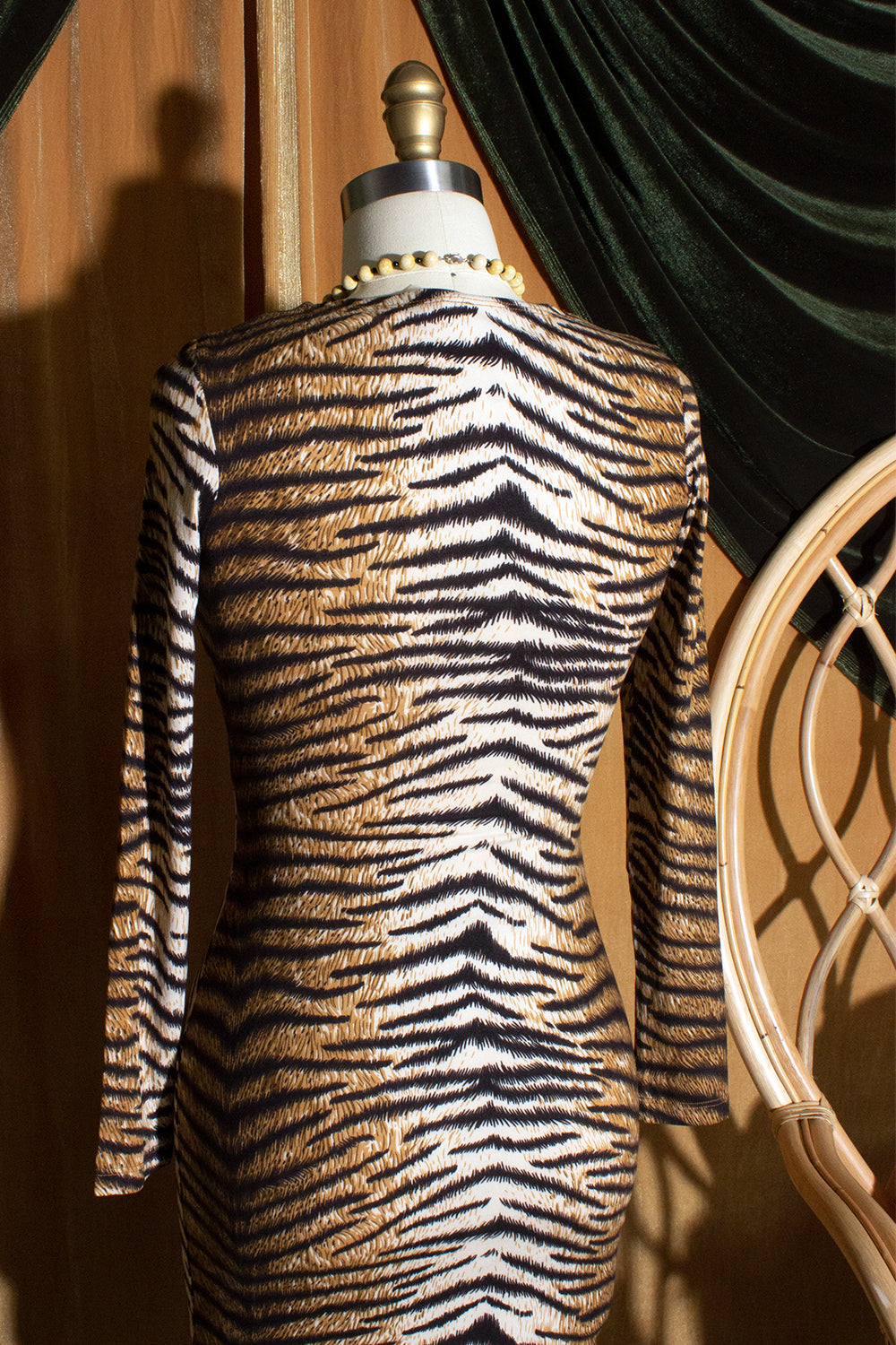 Roxanne Tiger Print Wiggle Dress