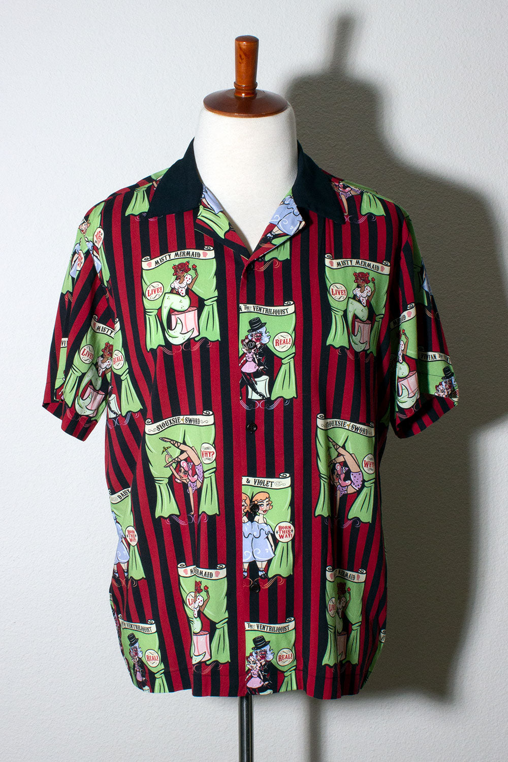 Sideshow Sweeties X Coppertop Ink Collab Rayon Button Down (1614948073527)
