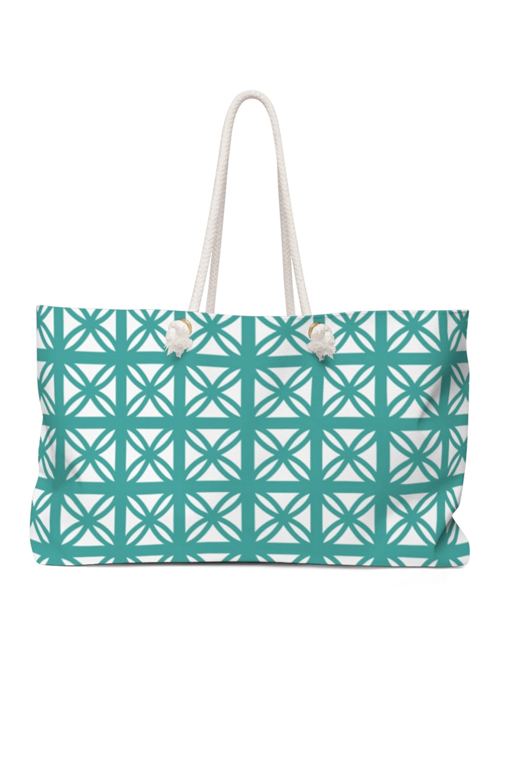 Turquoise Breeze Block Weekender Bag