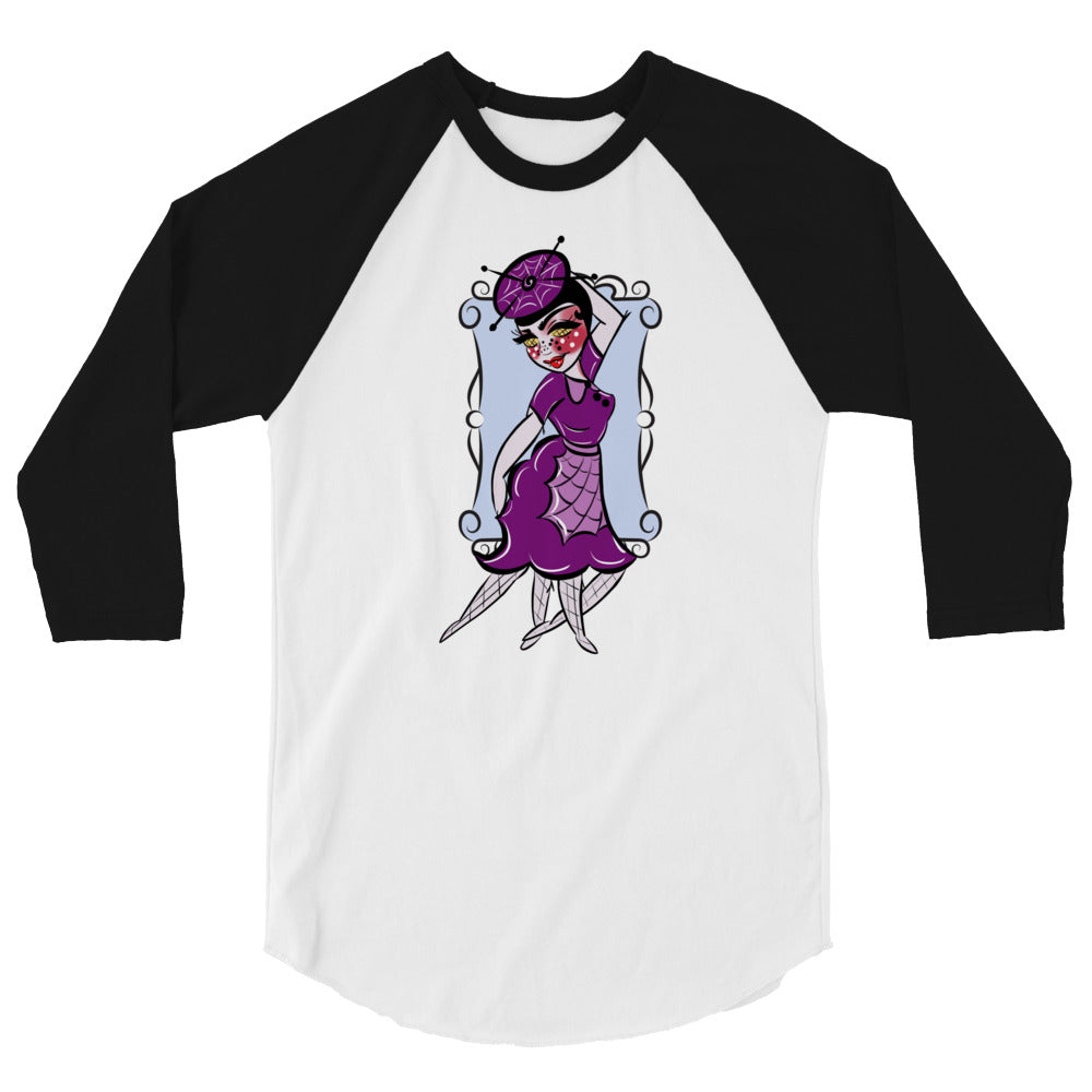 Wendy Web Spider Lady by Coppertop Ink Unisex Raglan T