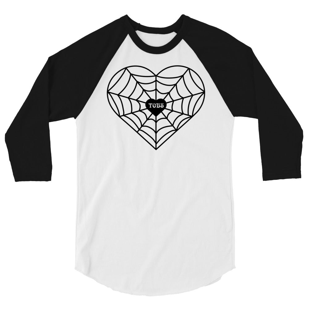 TOBS Heart Spiderweb Unisex Raglan Shirt