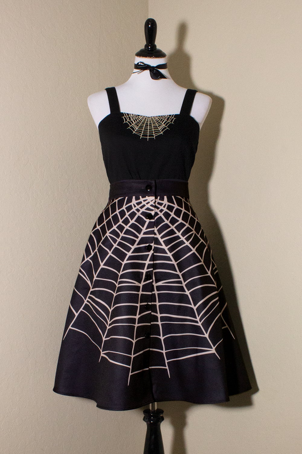 Glamour Ghoul Spiderweb  Skirt