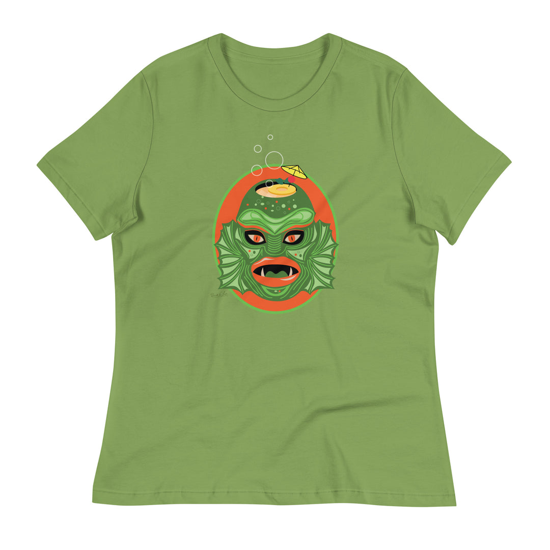 Swamp Creature Tiki Mug Women's Relaxed T-Shirt