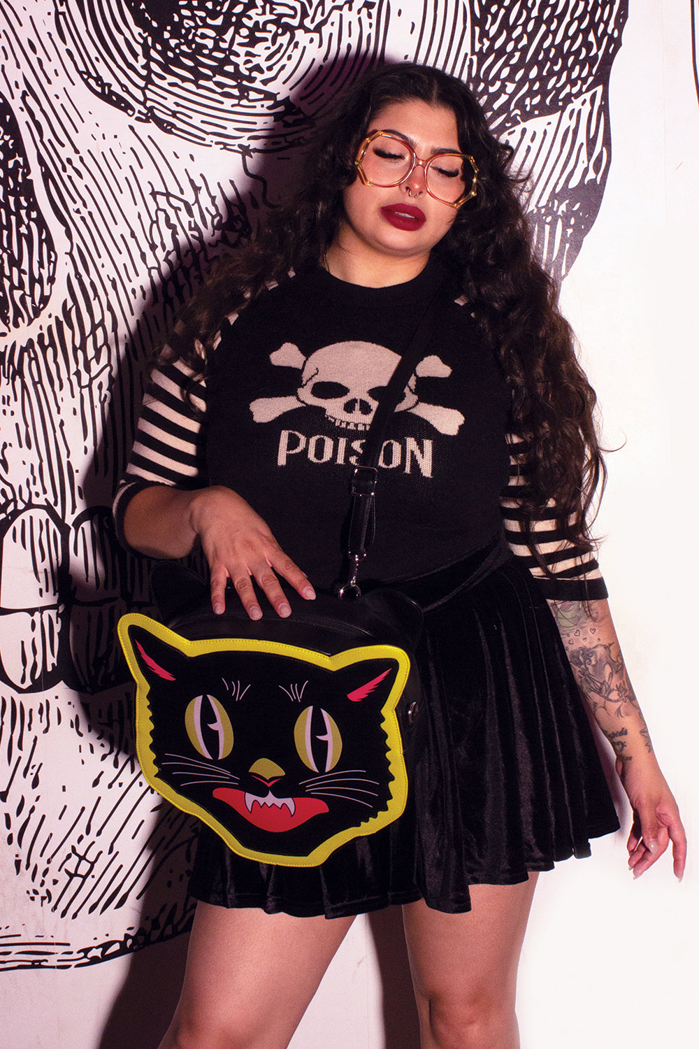 Mitzi Halloween Cat Face Backpack/Crossbody Purse - SOLD OUT!