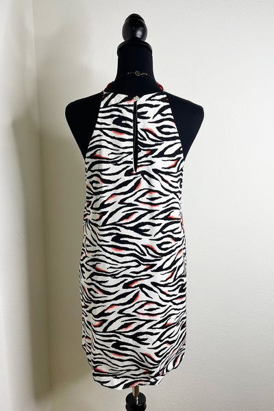 Full Zebra Mini Dress